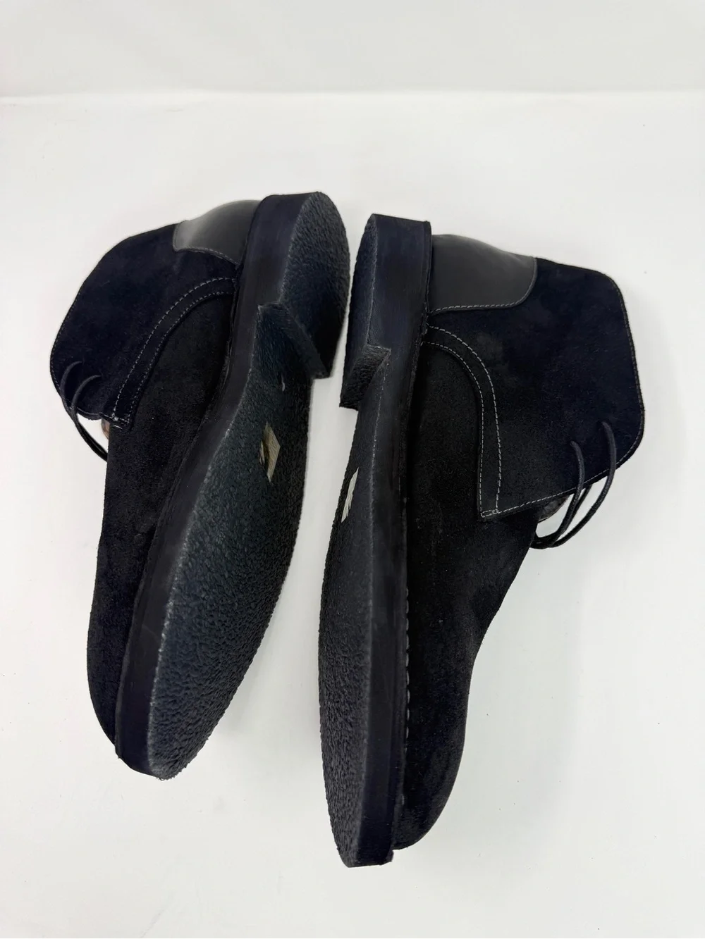 Robert Graham Black Suede Leather Chukka Lace-Up Ankle Boots Men's Size 12